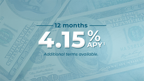 12 Month Certificate 4.15% APY