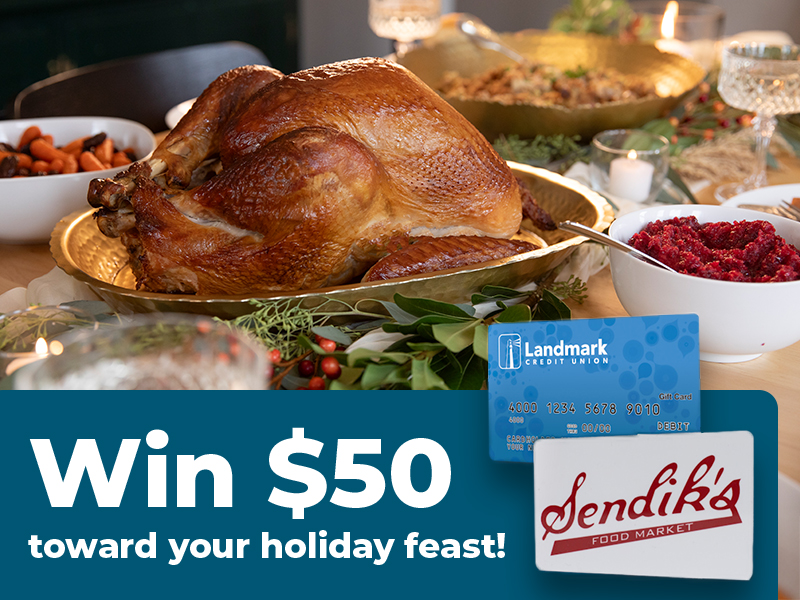 Win $50 toward your holiday feast with Landmark and Sendik's Gift Cards