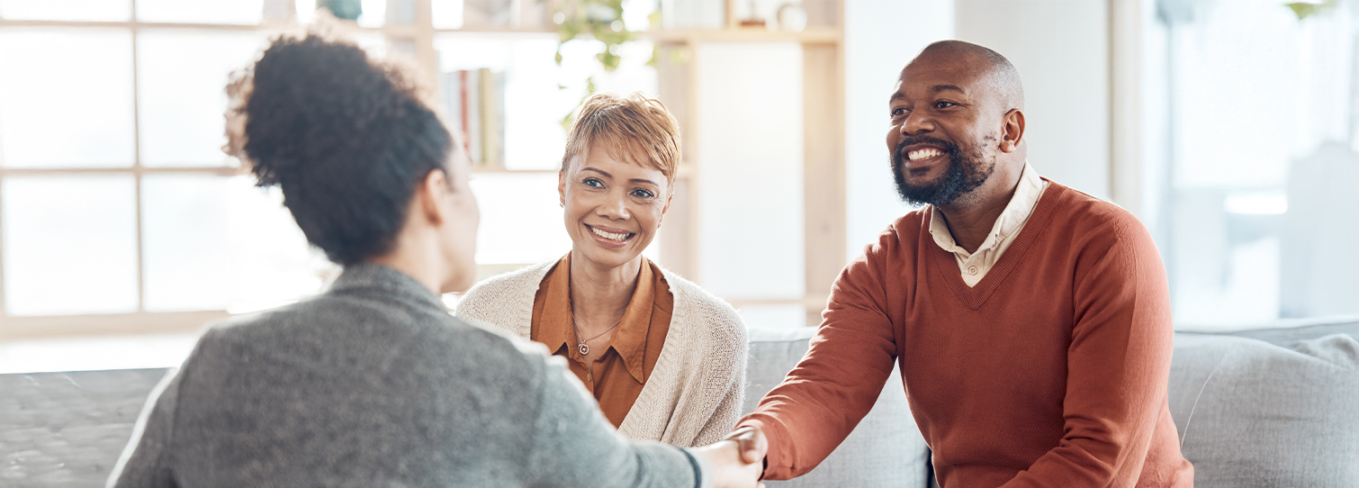 Couple meeting with financial consultant