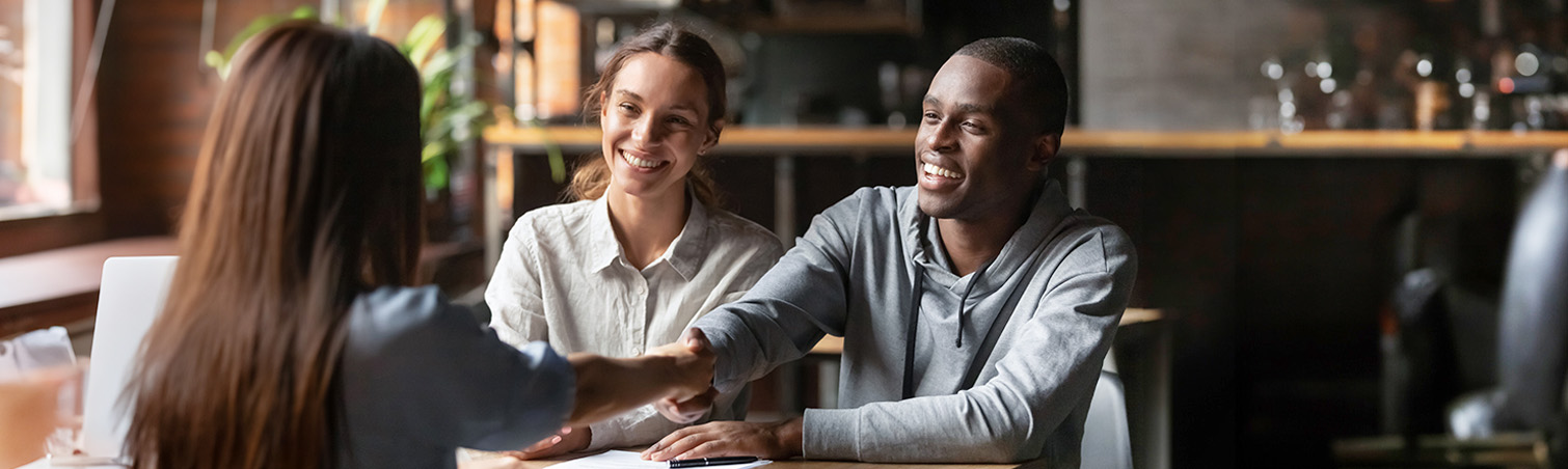 A young couple are learning the importance with having a strong credit scores.