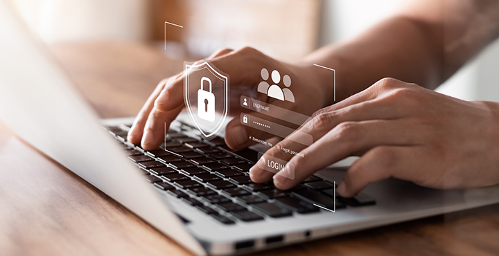 Lock on top of keyboard