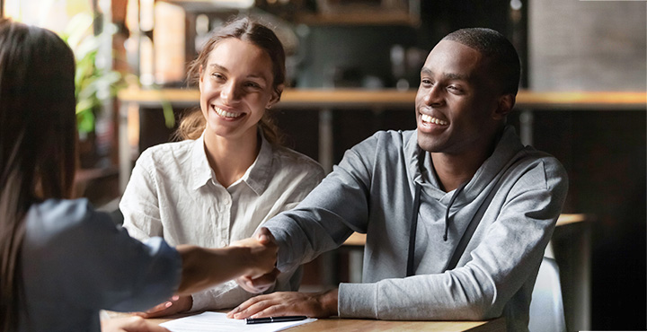 A young couple are learning the importance with having a strong credit scores.